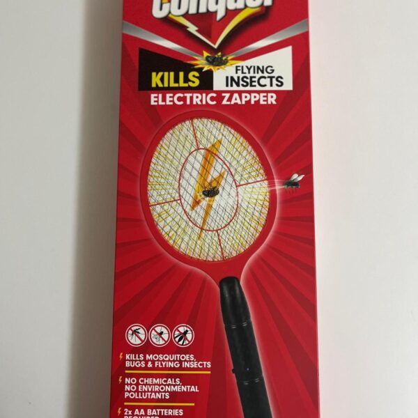 Upgraded Bug Zapper Racket -Big Electric Fly Swatter & Mosquito Zapper